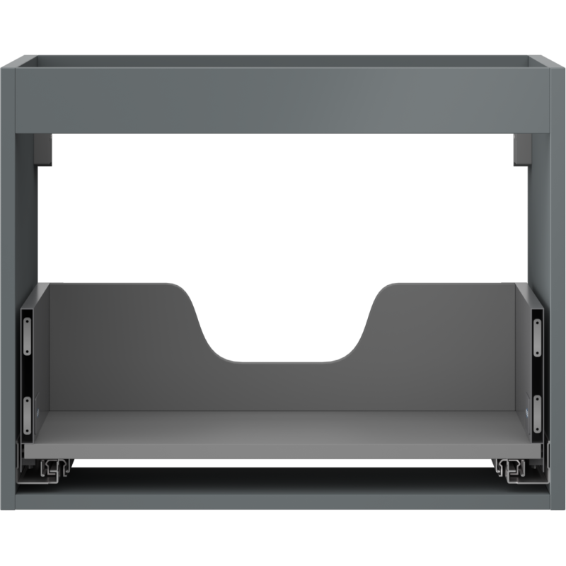 Mexen Box-A pastatomis spintelės korpusas 60 cm, 1 stalčius, matinė grafito spalva - 91AX0-0600-470-1-66