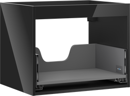 Mexen Box-A spintelės korpusas po praustuvu 60 cm, 1 stalčius, juodas blizgesys - 91AX0-0600-470-1-70