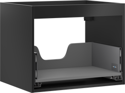 Mexen Box-A spintelės korpus po praustuvu 60 cm, 1 stalčius, juodas matinis - 91AX0-0600-470-1-71