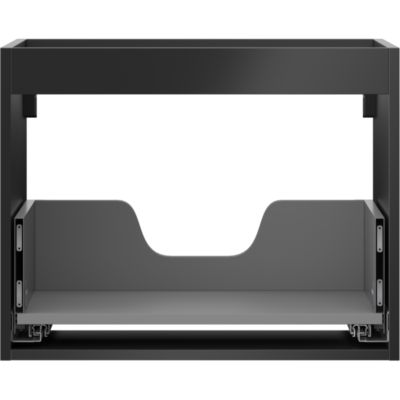 Mexen Box-A spintelės korpus po praustuvu 60 cm, 1 stalčius, juodas matinis - 91AX0-0600-470-1-71