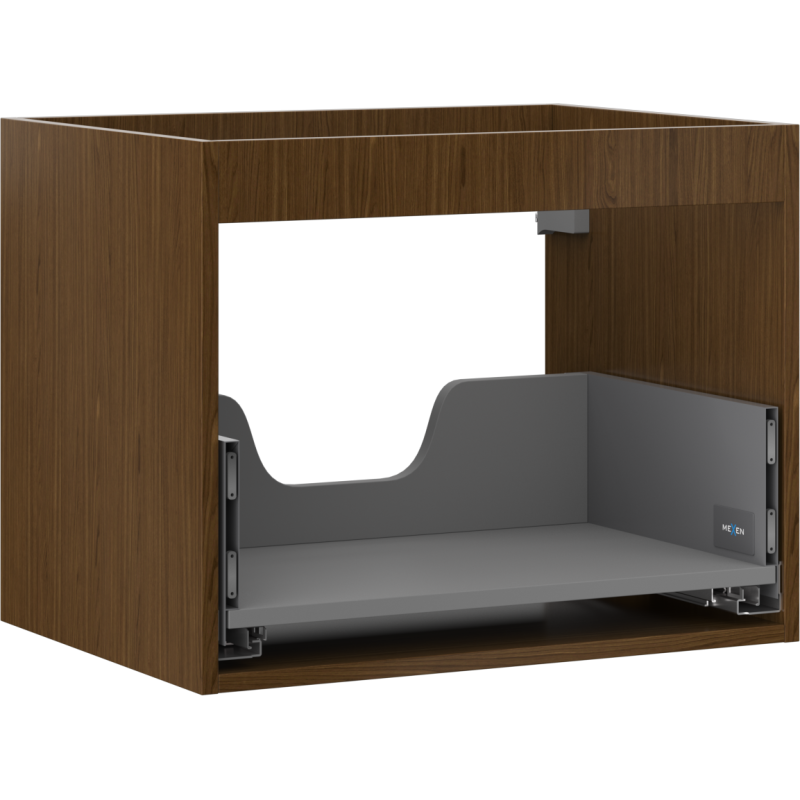 Mexen Box-A spintelės korpusas po praustuvu 60 cm, 1 stalčius, riešutas - 91AX0-0600-470-1-86