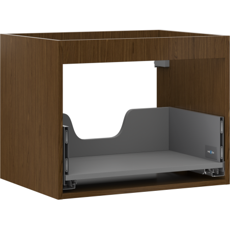 Mexen Box-A spintelės korpusas po praustuvu 60 cm, 1 stalčius, riešutas - 91AX0-0600-470-1-86