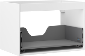 Mexen Box-A spintelės korpusas po praustuvu 70 cm, 1 stalčius, matinis baltas - 91AX0-0700-470-1-01