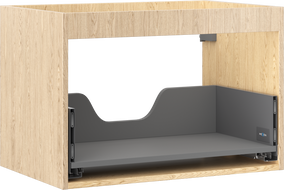 Mexen Box-A sienelės korpusas praustuvo spintelės, 70 cm, 1 stalčius, ąžuolas - 91AX0-0700-470-1-81