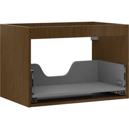 Mexen Box-A spintelės karkasas po praustuvu 70 cm, 1 stalčius, riešutas - 91AX0-0700-470-1-86