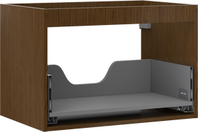 Mexen Box-A spintelės karkasas po praustuvu 70 cm, 1 stalčius, riešutas - 91AX0-0700-470-1-86