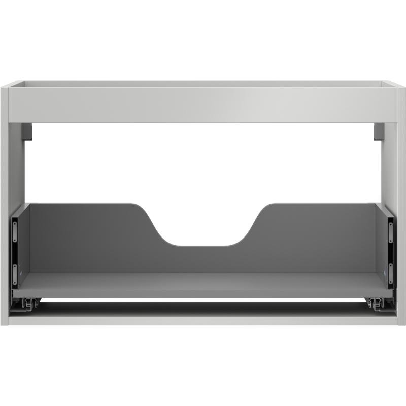Mexen Box-A vonios spintelės korpusas po praustuvu 80 cm, 1 stalčius, pilkas matinis - 91AX0-0800-470-1-62