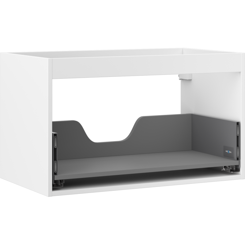 Mexen Box-A korpus praustuvo spintelės 80 cm, 1 stalčius, baltas matinis - 91AX0-0800-470-1-01
