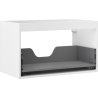 Mexen Box-A korpus praustuvo spintelės 80 cm, 1 stalčius, baltas matinis - 91AX0-0800-470-1-01
