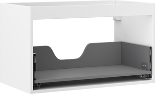 Mexen Box-A spintelės korpusas po praustuvu 80 cm, 1 stalčius, baltas matinis - 91AX0-0800-470-1-01