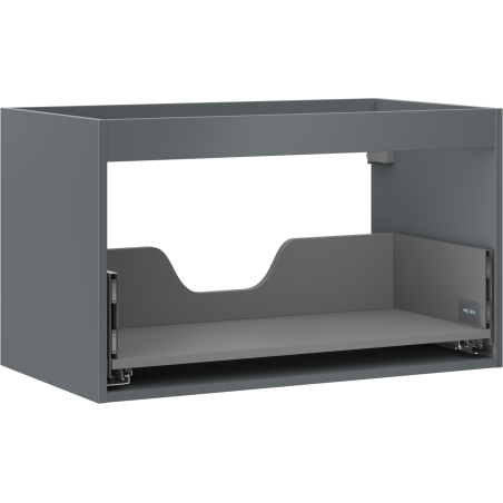 Mexen Box-A 80 cm vonios spintelės korpusas, 1 stalčius, matinė grafika - 91AX0-0800-470-1-66