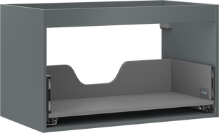 Mexen Box-A 80 cm vonios spintelės korpusas, 1 stalčius, matinė grafika - 91AX0-0800-470-1-66