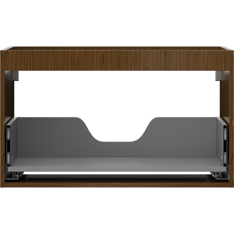 Mexen Box-A pakabinamos spintelės korpusas po praustuve 80 cm, 1 stalčius, riešutas - 91AX0-0800-470-1-86
