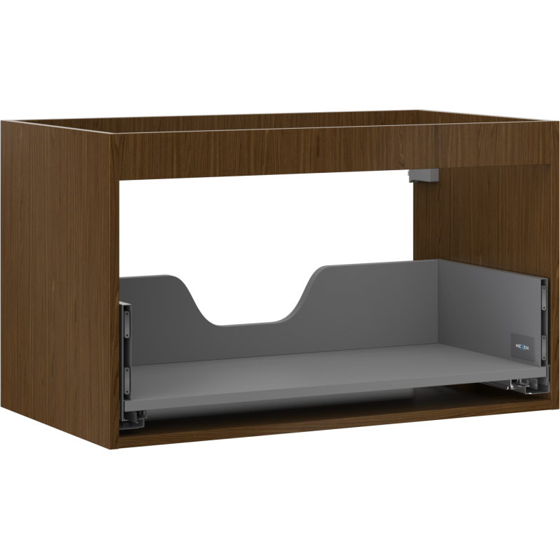 Mexen Box-A korpus praustuvo spintelės 80 cm, 1 stalčius, riešutas - 91AX0-0800-470-1-86