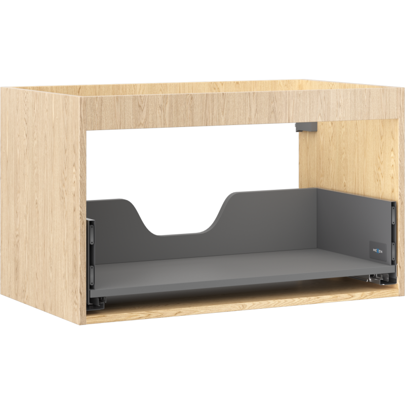 Mexen Box-A pastatomis spintelės korpusas 80 cm, 1 stalčius, ąžuolas - 91AX0-0800-470-1-81