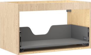 Mexen Box-A pastatomis spintelės korpusas 80 cm, 1 stalčius, ąžuolas - 91AX0-0800-470-1-81