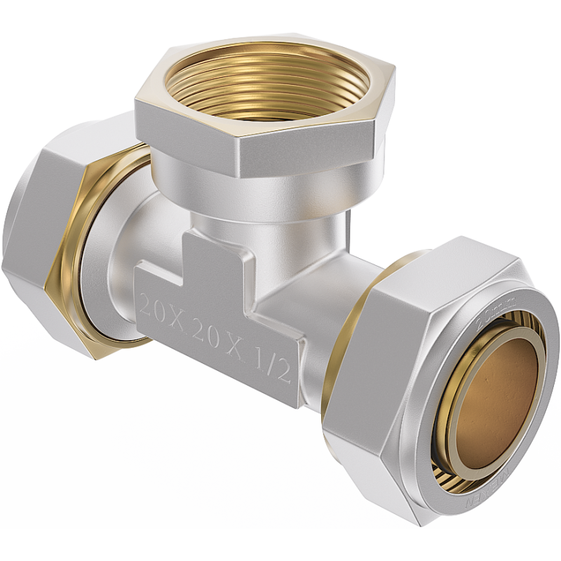 Mexen PEX-S suspaudžiamas trišakis PEX 16 x 1/2 GW x 16 - W97232-1612F16-00