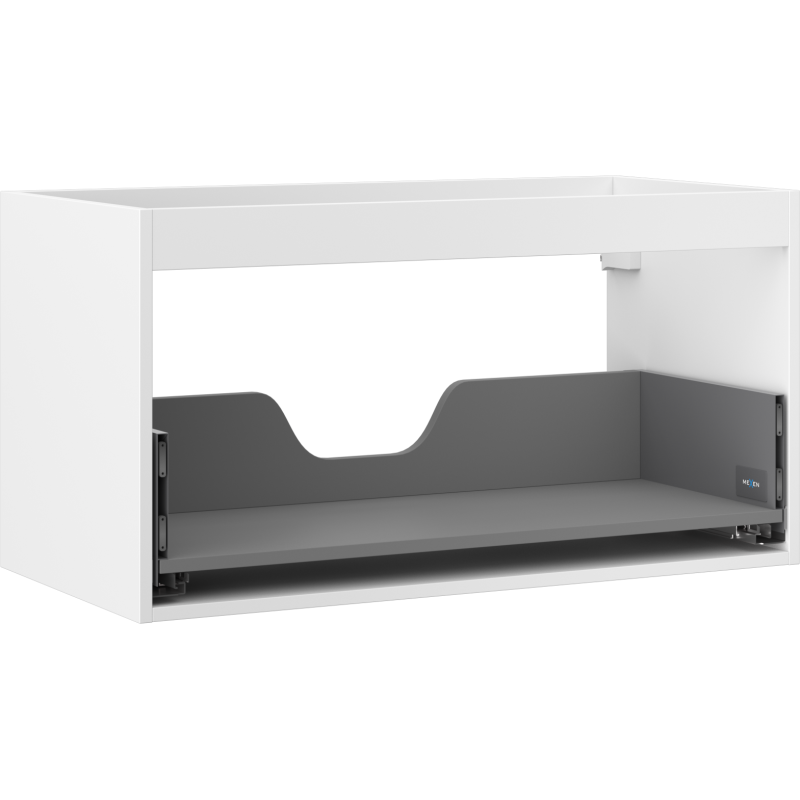 Mexen Box-A spintelei po kriaukle 90 cm korpusas, 1 stalčius, baltas matinis - 91AX0-0900-470-1-01