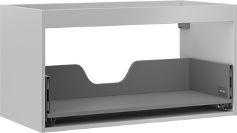 Mexen Box-A korpus po kriaukle 90 cm, 1 stalčius, pilka matinė - 91AX0-0900-470-1-62