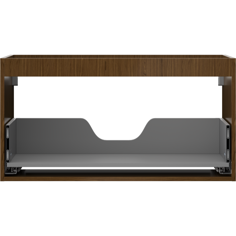 Mexen Box-A pastatomos spintelės korpusas 90 cm, 1 stalčius, riešutas - 91AX0-0900-470-1-86