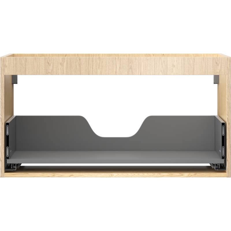 Mexen Box-A spintelės korpusas praustuvui, 90 cm, 1 stalčius, ąžuolas - 91AX0-0900-470-1-81