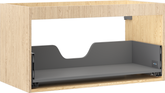 Mexen Box-A spintelės korpusas praustuvui, 90 cm, 1 stalčius, ąžuolas - 91AX0-0900-470-1-81