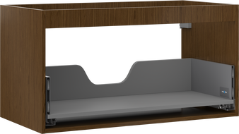 Mexen Box-A pastatomos spintelės korpusas 90 cm, 1 stalčius, riešutas - 91AX0-0900-470-1-86