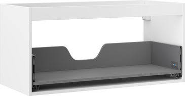 Mexen Box-A korpus praustuvo spintelės, 100 cm, 1 stalčius, balta matinė - 91AX0-1000-470-1-01