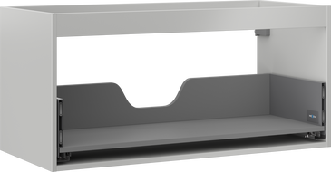 Mexen Box-A spintelės korpusas po kriaukle 100 cm, 1 stalčius, pilka matinė - 91AX0-1000-470-1-62