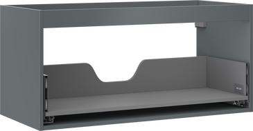 Mexen Box-A spintelės korpusas po praustuvu 100 cm, 1 stalčius, grafitas matinis - 91AX0-1000-470-1-66