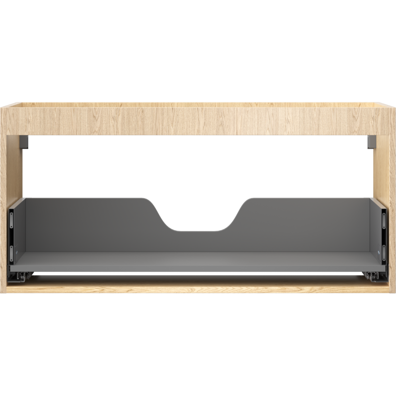 Mexen Box-A korpus vonios spintelė po praustuvu 100 cm, 1 stalčius, ąžuolas - 91AX0-1000-470-1-81