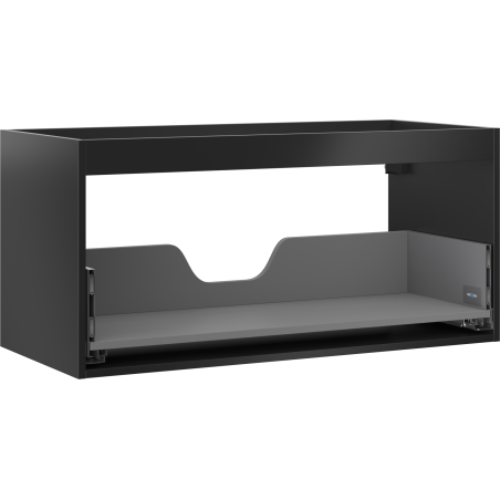 Mexen Box-A praustuvas spintelės korpusas 100 cm, 1 stalčius, juodas matinis - 91AX0-1000-470-1-71
