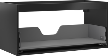 Mexen Box-A praustuvas spintelės korpusas 100 cm, 1 stalčius, juodas matinis - 91AX0-1000-470-1-71