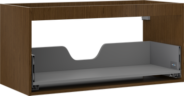 Mexen Box-A spintelės korpusas po praustuvu 100 cm, 1 stalčius, riešutas - 91AX0-1000-470-1-86