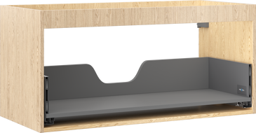 Mexen Box-A korpus vonios spintelė po praustuvu 100 cm, 1 stalčius, ąžuolas - 91AX0-1000-470-1-81