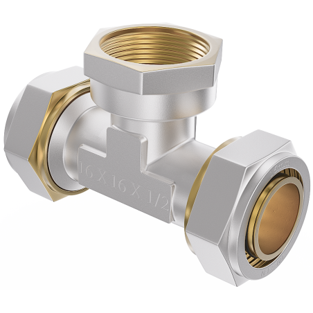 Mexen PEX-S suspaudžiamas trišakis PEX 25 x 3/4 vid. sr. x 25 - W97232-2534F25-00