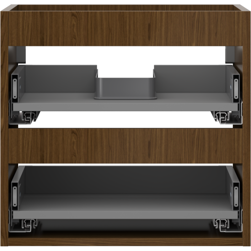 Mexen Box-A vonios spintelės korpusas 50 cm, 2 stalčiai, riešutas - 91AX0-0500-470-2-86