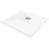 Mexen Stone+ kvadratinis kompozitinis dušo padėklas 70 x 70 cm, baltas - 44107070