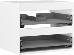 Mexen Box-A spintelės korpusas po praustuvu 60 cm, 2 stalčiai, balta matinė - 91AX0-0600-470-2-01