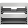 Mexen Box-A praustuvo spintelės rėmas 60 cm, 2 stalčiai, pilka matinė - 91AX0-0600-470-2-62