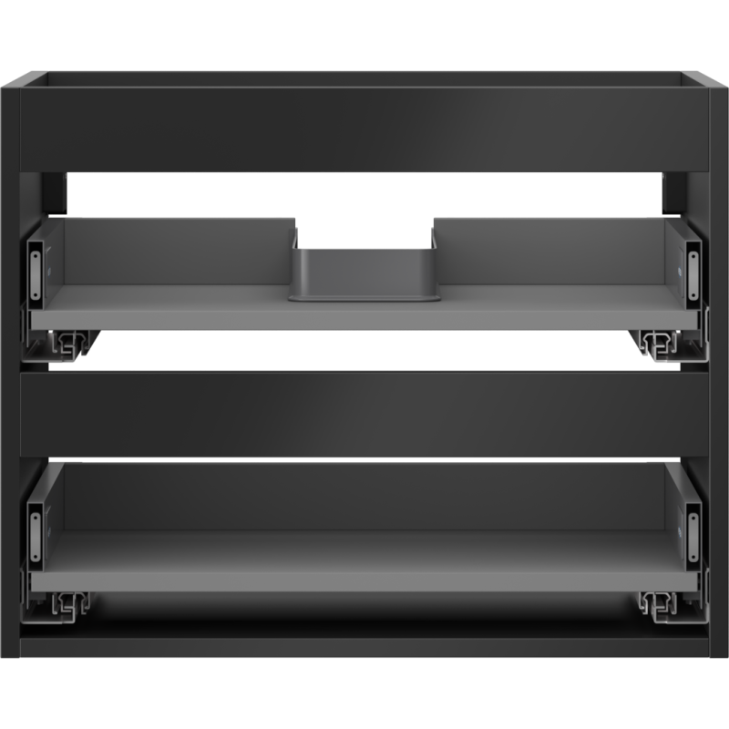 Mexen Box-A 60 cm spintelės karkasas, 2 stalčiai, juodas matinis - 91AX0-0600-470-2-71