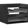 Mexen Box-A spintele po praustuvu 60 cm, 2 stalčiai, juoda matinė - 91AX0-0600-470-2-71