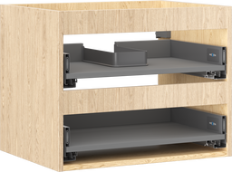 Mexen Box-A vonios spintelės korpusas 60 cm, 2 stalčiai, ąžuolas - 91AX0-0600-470-2-81