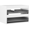 Mexen Box-A korpus praustuvo spintelės 70 cm, 2 stalčiai, balta matinė - 91AX0-0700-470-2-01