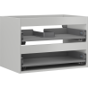 Mexen Box-A praustuvo spintelės korpusas 70 cm, 2 stalčiai, pilka matinė - 91AX0-0700-470-2-62