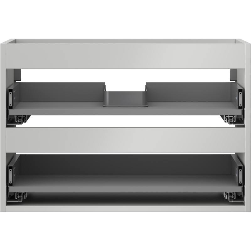 Mexen Box-A korpus vonios spintelės 70 cm, 2 stalčiai, pilka matinė - 91AX0-0700-470-2-62