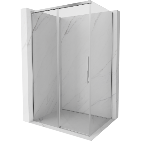 Mexen Rox stumdomos dušo durys 135 x 110 cm, permatomos, chromuotas - 8C2-135-110-01-00