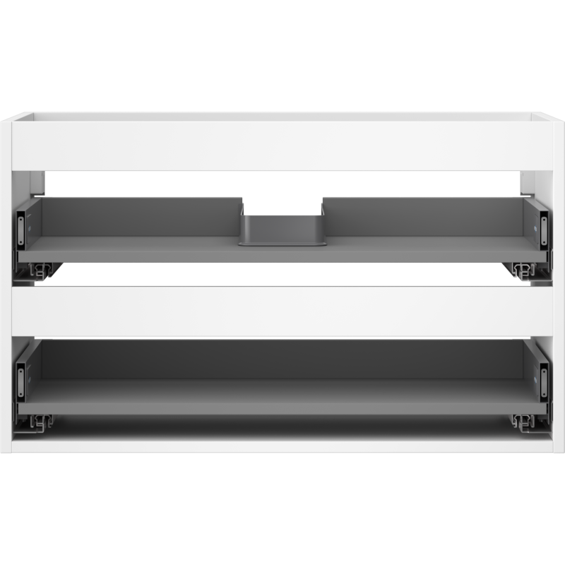 Mexen Box-A vonios kambario spintelės korpusas 80 cm, 2 stalčiai, baltas matinis - 91AX0-0800-470-2-01