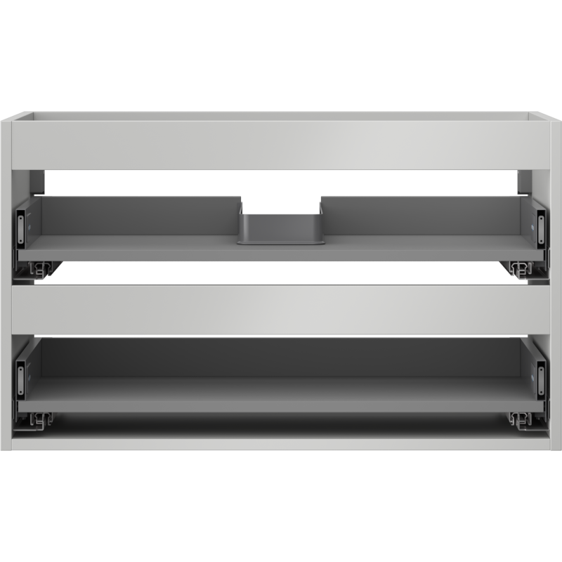 Mexen Box-A korpus praustuvo spintelė 80 cm, 2 stalčiai, pilkas matas - 91AX0-0800-470-2-62