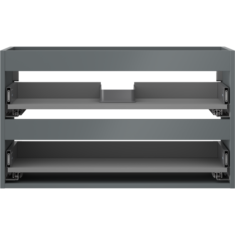 Mexen Box-A vonios spintele po praustuvu, korpus 80 cm, 2 stalčiai, matinė grafito - 91AX0-0800-470-2-66